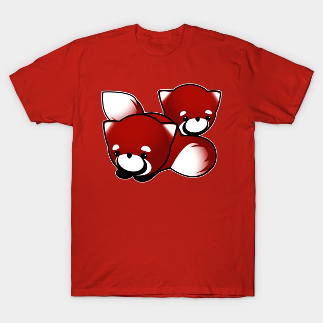 Red Tail Panda T-Shirt by Spikeani